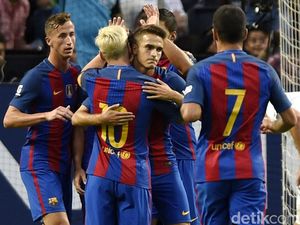 Barcelona Tundukkan Leicester 4-2 Barcelona Tundukkan Leicester 4-2