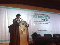 Sri Mulyani Hadiri Sosialisasi Tax Amnesty Bersama Pengusaha Muda