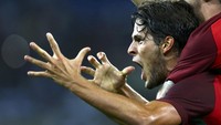 Paciencia merayakan gol yang dicetak di menit ke-66. Leonhard Foeger/Reuters/detikFoto.