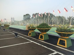 Cat di Kompleks DPR Diprotes Mirip Kantor Go-Jek, ini Kata Akom