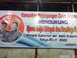 Warga Pejompongan Dukung Djarot dan Sandiaga di Pilgub DKI 2017