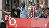 Terakhir Arsenal jura Liga Inggris adalah di musim 2003/2004, sudah 20 tahun lamanya (AFP)