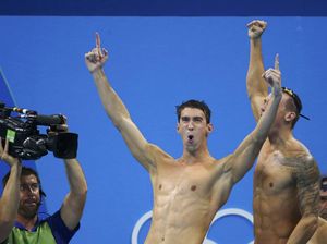 Gaya Menggemaskan Putra Micheal Phelps Dukung Ayah di Olimpiade Rio 2016