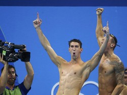 Gaya Menggemaskan Putra Micheal Phelps Dukung Ayah di Olimpiade Rio 2016