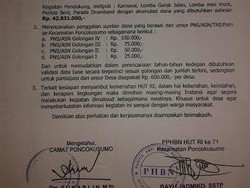 Kecamatan ini Minta Dana PNS untuk Rayakan HUT RI
