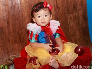 Putri Ruben Onsu dan Sarwendah Ngegemesin Jadi Snow White