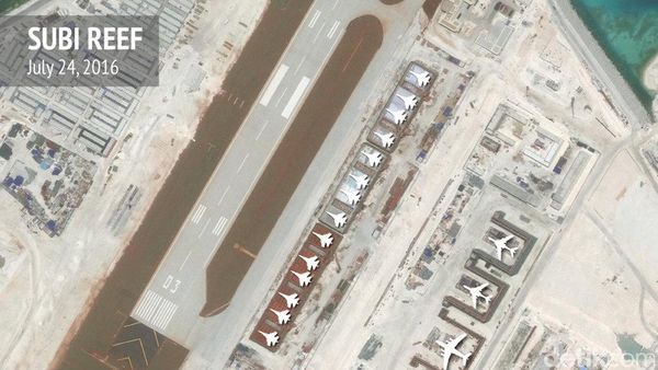 China Bangun Hanggar Pesawat di Laut China Selatan