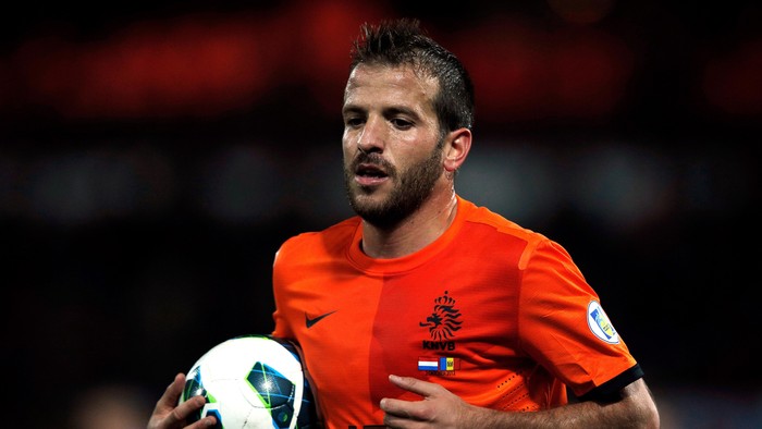 ROTTERDAM, NETHERLANDS - OCTOBER 12:  Rafael Van der Vaart of Netherlands in action during the FIFA 2014 World Cup Qualifier between Netherlands and Andorra on October 12, 2012 in Rotterdam, Netherlands.  (Photo by Dean Mouhtaropoulos/Getty Images)