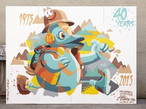 Street Artist Korea Artime Joe Akan Bikin Mural Bareng Dhado Wacky