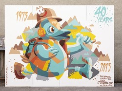 Street Artist Korea Artime Joe Akan Bikin Mural Bareng Dhado Wacky