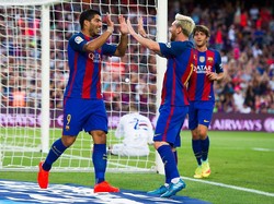 Gol-Gol Messi dan Suarez Menangkan Barca atas Sampdoria