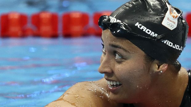 Ranomi Kromowidjojo meraih emas Olimpiade 2008 dan 2012.