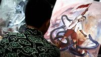 Peringati HUT ke-71 RI dengan Melukis