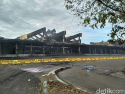Ini Kondisi Bekas Terminal Sultan Hasanuddin yang Dilalap Api