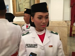 Perasaan Yuliana Campur Aduk Saat Pimpin Upacara Pengukuhan Paskibraka di Istana