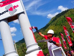 BTS Merah Putih Buka Isolasi Sinyal di Desa Wonoboyo