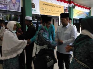 Pemkot Pangkalpinang Lepas 168 Calhaj di Asrama Haji Sumsel