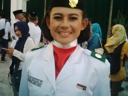 Gadis Model ini Siap Emban Tugas Sebagai Paskibraka HUT RI di Gasibu