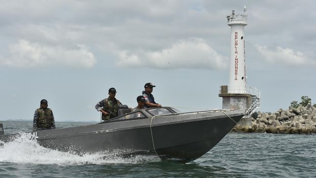 Ilustrasi patroli Angkatan Laut.