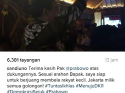 Prabowo Sebut yang Tak Dukung Sandiaga Uno Sebagai Antek Asing