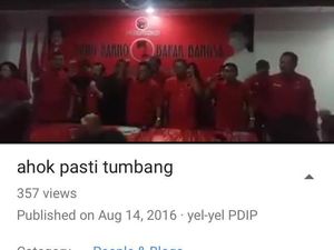 Heboh Video Pengurus PDIP DKI Nyanyikan Ahok Pasti Tumbang