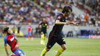 Berkunjung ke Arena Nationala, Bucharest, Rumania, Rabu (17/8/2016) dinihari WIB, City tampil sangat dominan dan unggul 2-0 pada babak pertama. Dua gol tim tamu dicetak oleh David Silva pada menit ke-13 dan Aguero pada menit ke-41. Reuters/John Sibley.