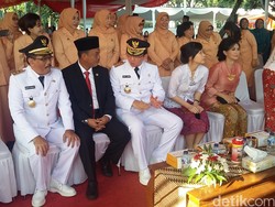 Ahok dan Djarot Upacara HUT ke-71 RI di Lapangan IRTI Monas