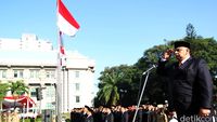 Dirut PLN Pimpin Upacara di Kementerian BUMN