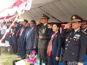 Saat Menteri Rini dan Pangdam Pattimura Peringati HUT RI di Eks Basis RMS