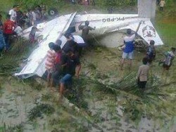 3 Awak Pesawat yang Kecelakaan di Sawah Tasikmalaya Dibawa ke RS Jakarta