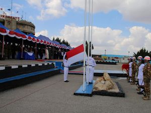 Saat Pasukan TNI Rayakan HUT RI ke-71 di Lebanon