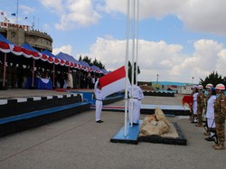 Saat Pasukan TNI Rayakan HUT RI ke-71 di Lebanon