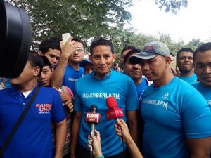 Sandiaga Uno Lari Pagi Bersama Warga di KBT