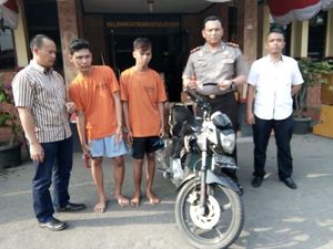 2 Pemuda di Medan ini Nekat Begal Motor Anggota Polisi