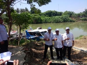 Menristek Dikti Kunjungi Bengkel Kapal Pelat Datar Inovasi Anak Bangsa