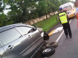 Adang Tewas Akibat Tabrak Lari saat Perbaiki Ban di Tol Purbaleunyi
