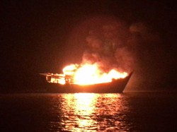 Kapal Terbakar di Perairan Banten, Tidak Ada Korban Jiwa