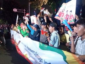 Tiba di Kemenpora, Rombongan Atlet Olimpiade Disambut Ribuan Masyarakat