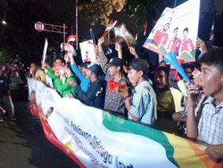 Tiba di Kemenpora, Rombongan Atlet Olimpiade Disambut Ribuan Masyarakat