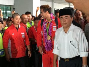 Sambut Kontingen Olimpiade, Ketua DPR Akan Tingkatkan Anggaran Olahraga