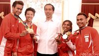 Jokowi Terima Atlet Peraih Medali Olimpiade 2016