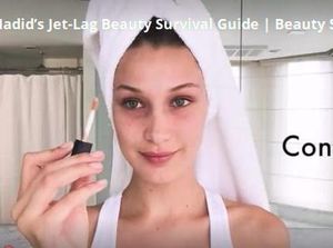 Trik Makeup Untuk Wajah Tampil Lebih Segar dari Bella Hadid