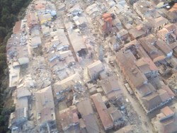 Kerusakan Gempa di Italia Lewat Kamera Drone