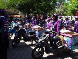 Pasukan Sepeda Garam Kampanye Jangan Asal Asin