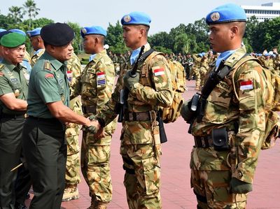 Panglima TNI Berangkatkan Satgas Kontingen Garuda