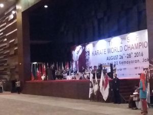Wapres Jusuf Kalla Buka Kejuaraan Dunia Karate di Jakarta