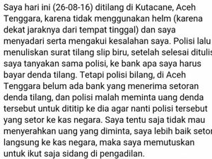 Ramai Lagi di Media Sosial, Warga Curhat Ulah Oknum Polantas di Aceh Tenggara