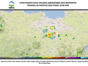 Ini Wilayah DKI dan Sekitarnya yang Berpotensi Diguyur Hujan Lebat Hari Ini