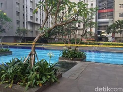 Bocah Tewas, Penampakan Kolam Renang Apartemen Green Bay Diberi Garis Polisi