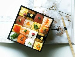 Sushi Ditata Cantik Bentuk Mosaik Kini Jadi Tren